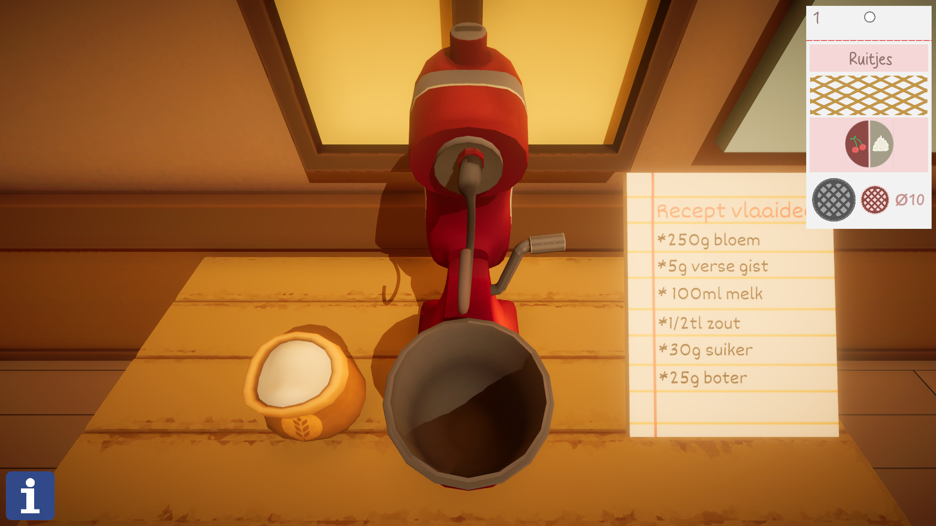 De Vlaaierij - Mojo Gamedesign door Joppe Monnens - Limburgs erfgoed game over vlaai bakken, screenshot 1